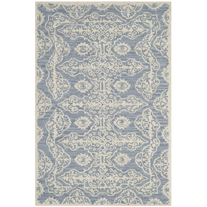 SAFAVIEH Bella BEL134A Handmade Blue / Ivory Rug Image 9