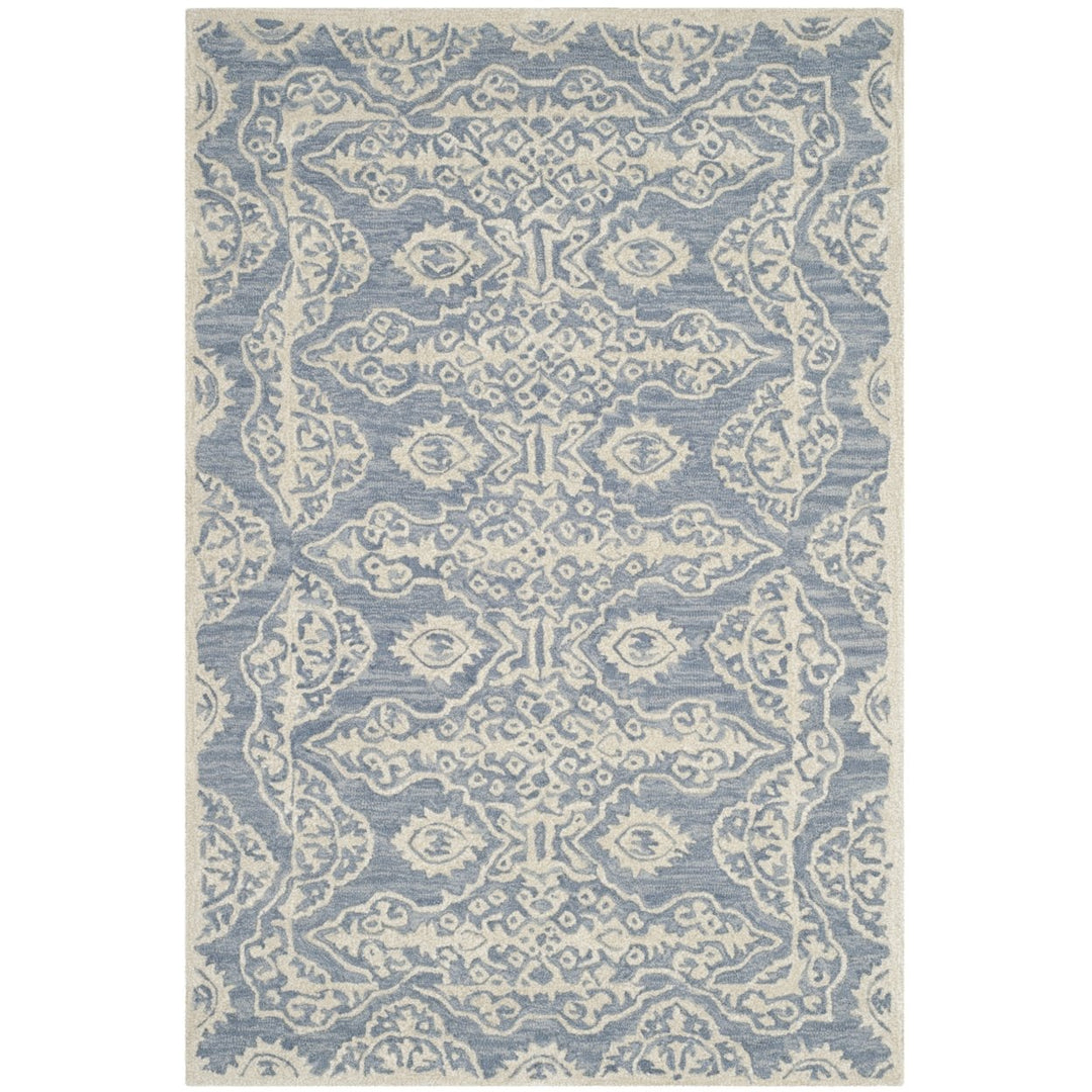 SAFAVIEH Bella BEL134A Handmade Blue / Ivory Rug Image 1