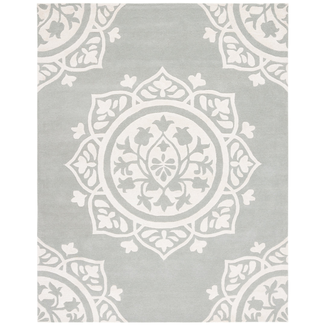 SAFAVIEH Bella BEL136A Handmade Grey / Ivory Rug Image 1