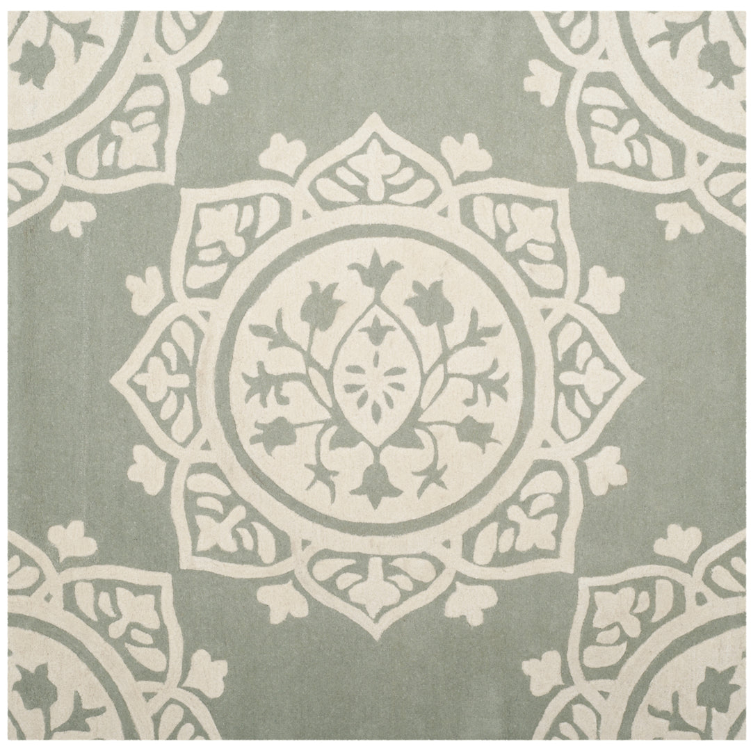 SAFAVIEH Bella BEL136A Handmade Grey / Ivory Rug Image 6