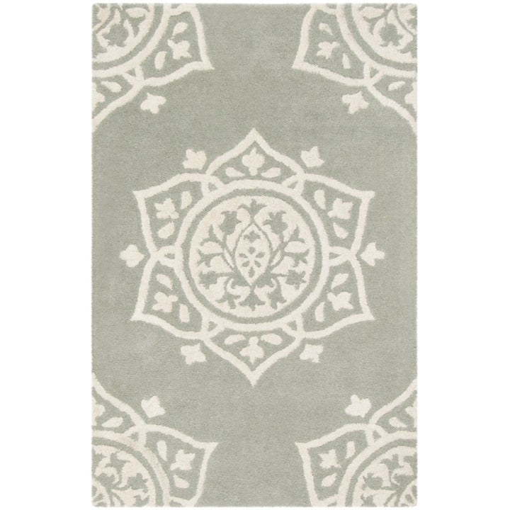 SAFAVIEH Bella BEL136A Handmade Grey / Ivory Rug Image 1