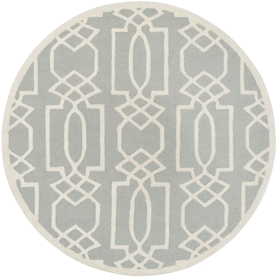 SAFAVIEH Bella BEL138B Handmade Grey / Ivory Rug Image 4