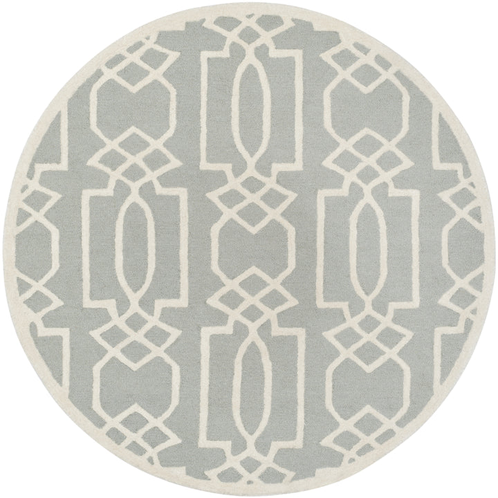 SAFAVIEH Bella BEL138B Handmade Grey / Ivory Rug Image 4