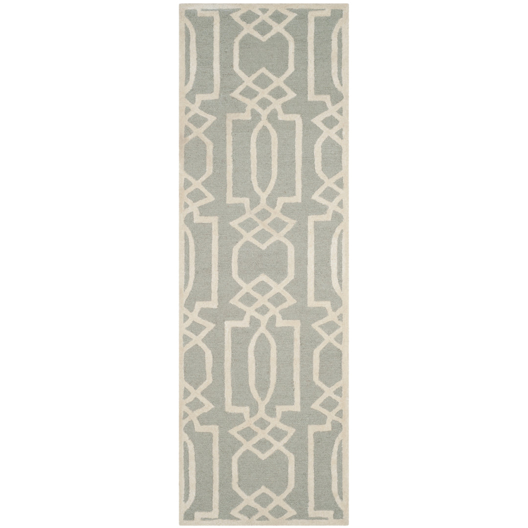 SAFAVIEH Bella BEL138B Handmade Grey / Ivory Rug Image 5