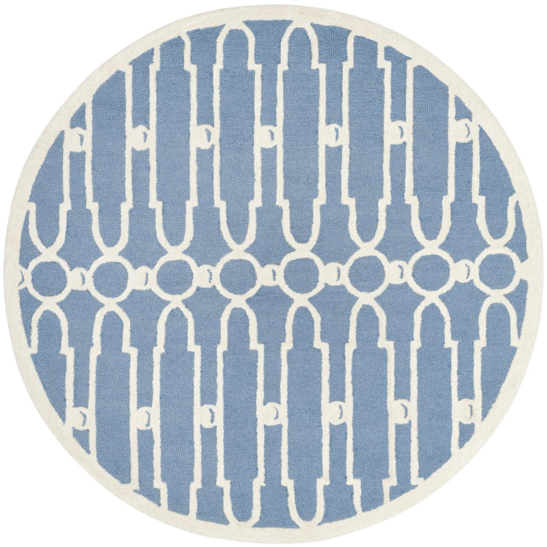 SAFAVIEH Bella BEL137A Handmade Blue / Ivory Rug Image 1