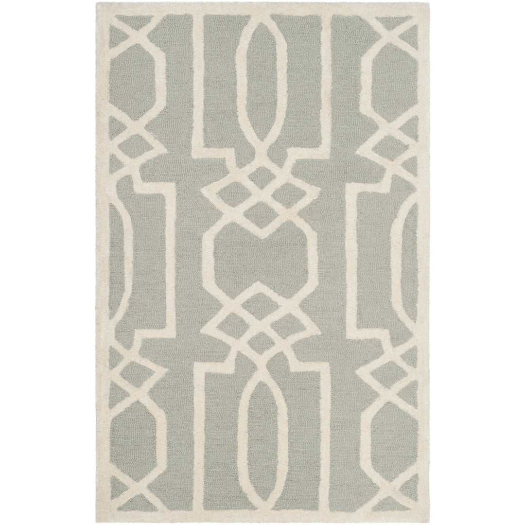 SAFAVIEH Bella BEL138B Handmade Grey / Ivory Rug Image 8