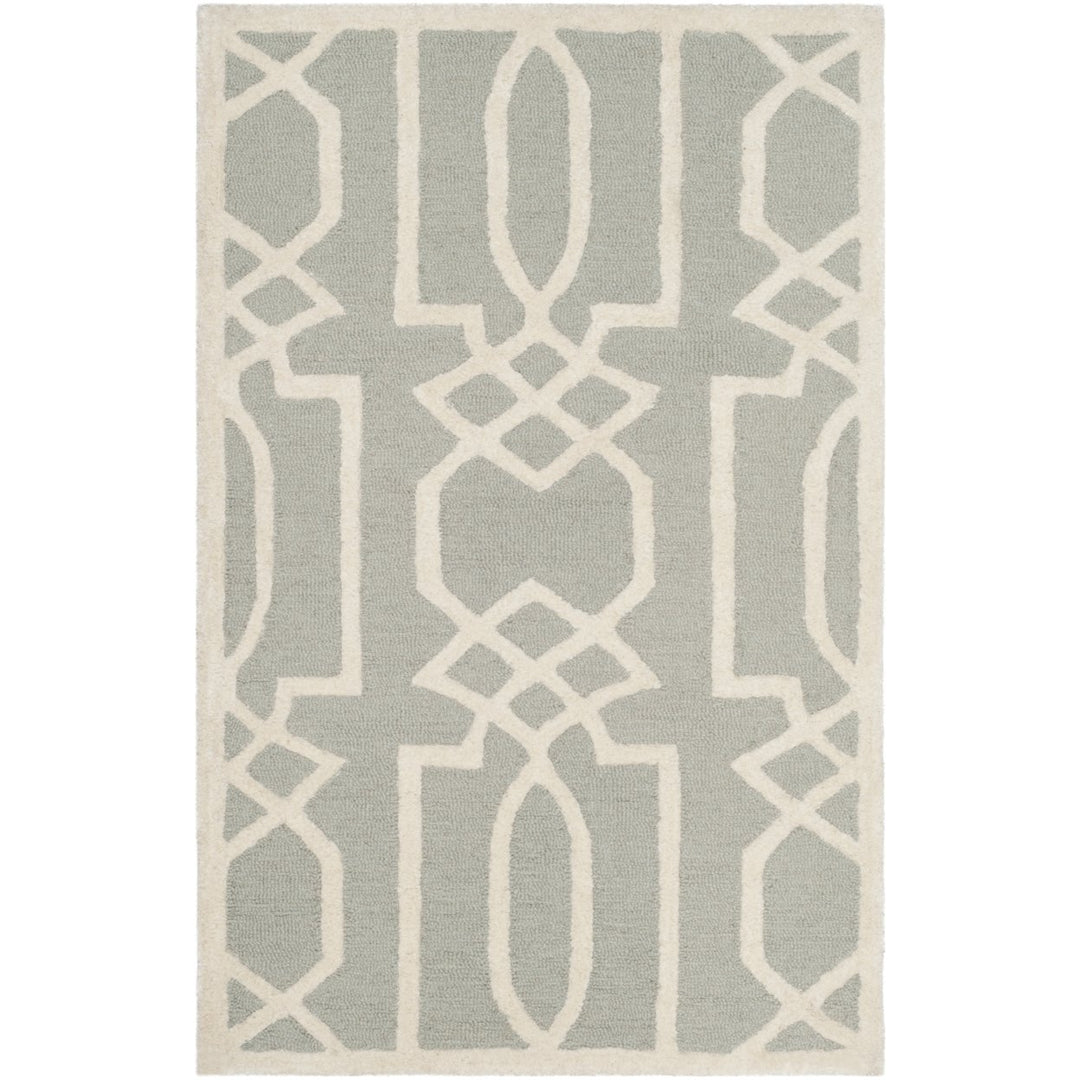 SAFAVIEH Bella BEL138B Handmade Grey / Ivory Rug Image 1