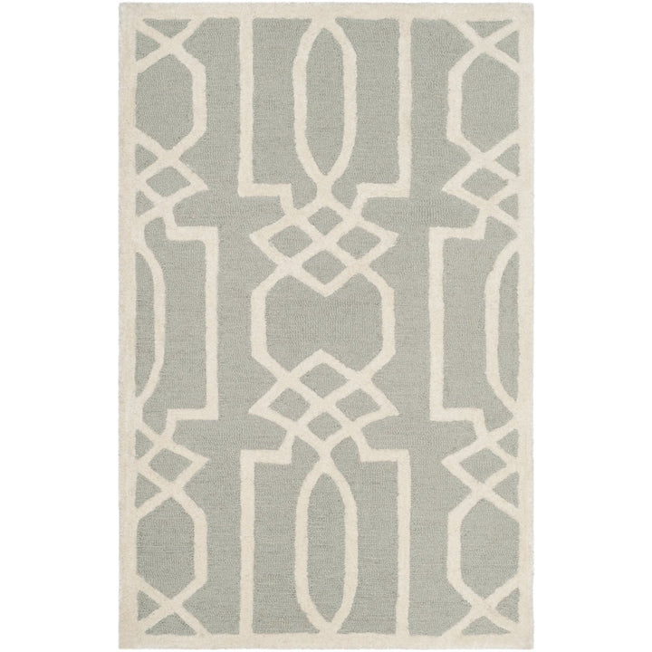 SAFAVIEH Bella BEL138B Handmade Grey / Ivory Rug Image 1