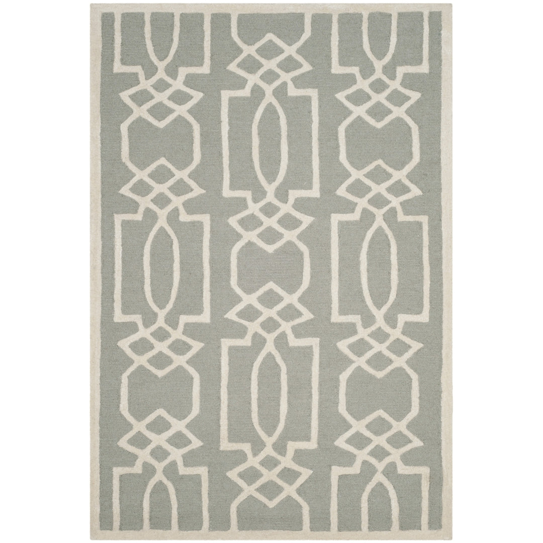 SAFAVIEH Bella BEL138B Handmade Grey / Ivory Rug Image 9