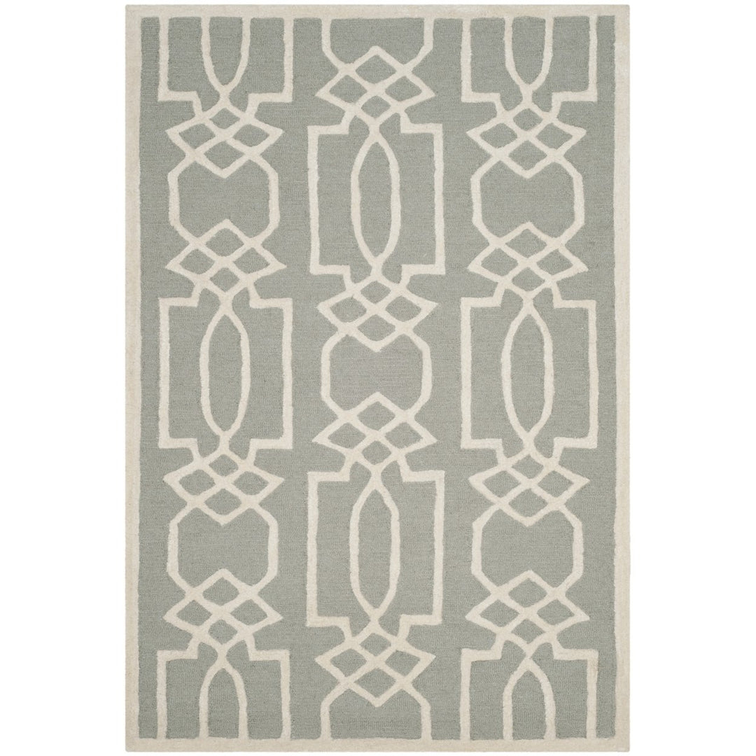 SAFAVIEH Bella BEL138B Handmade Grey / Ivory Rug Image 1