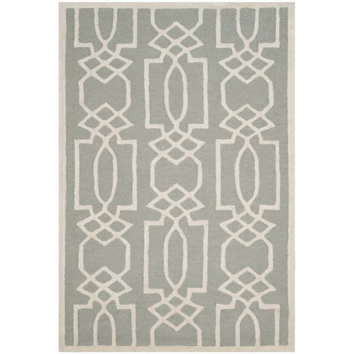 SAFAVIEH Bella BEL138B Handmade Grey / Ivory Rug Image 1