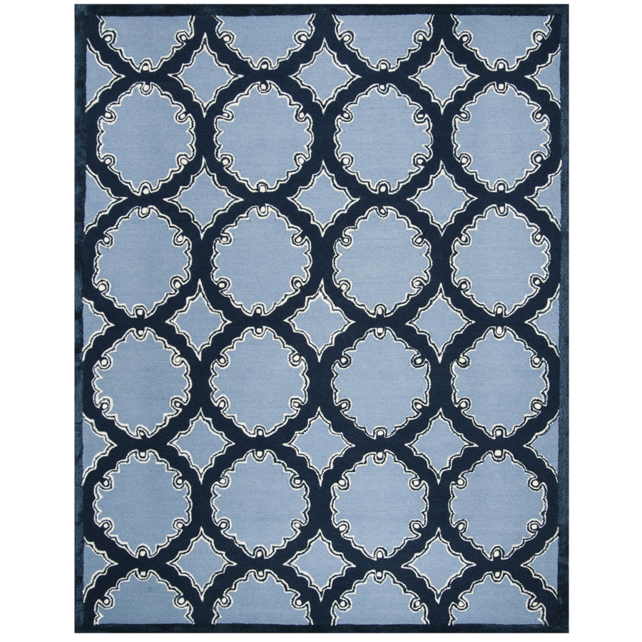 SAFAVIEH Bella Collection BEL139B Handmade Navy/Blue Rug Image 1