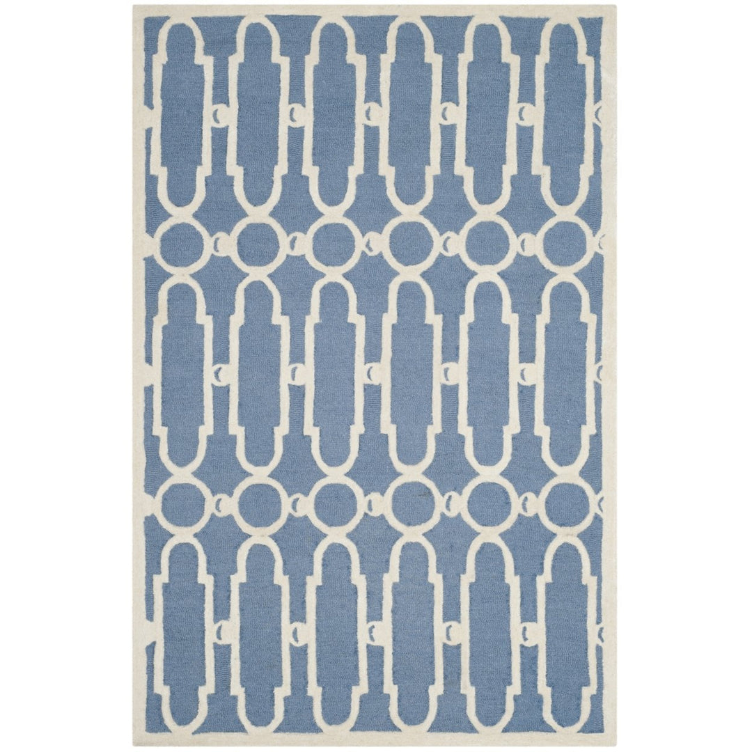 SAFAVIEH Bella BEL137A Handmade Blue / Ivory Rug Image 1