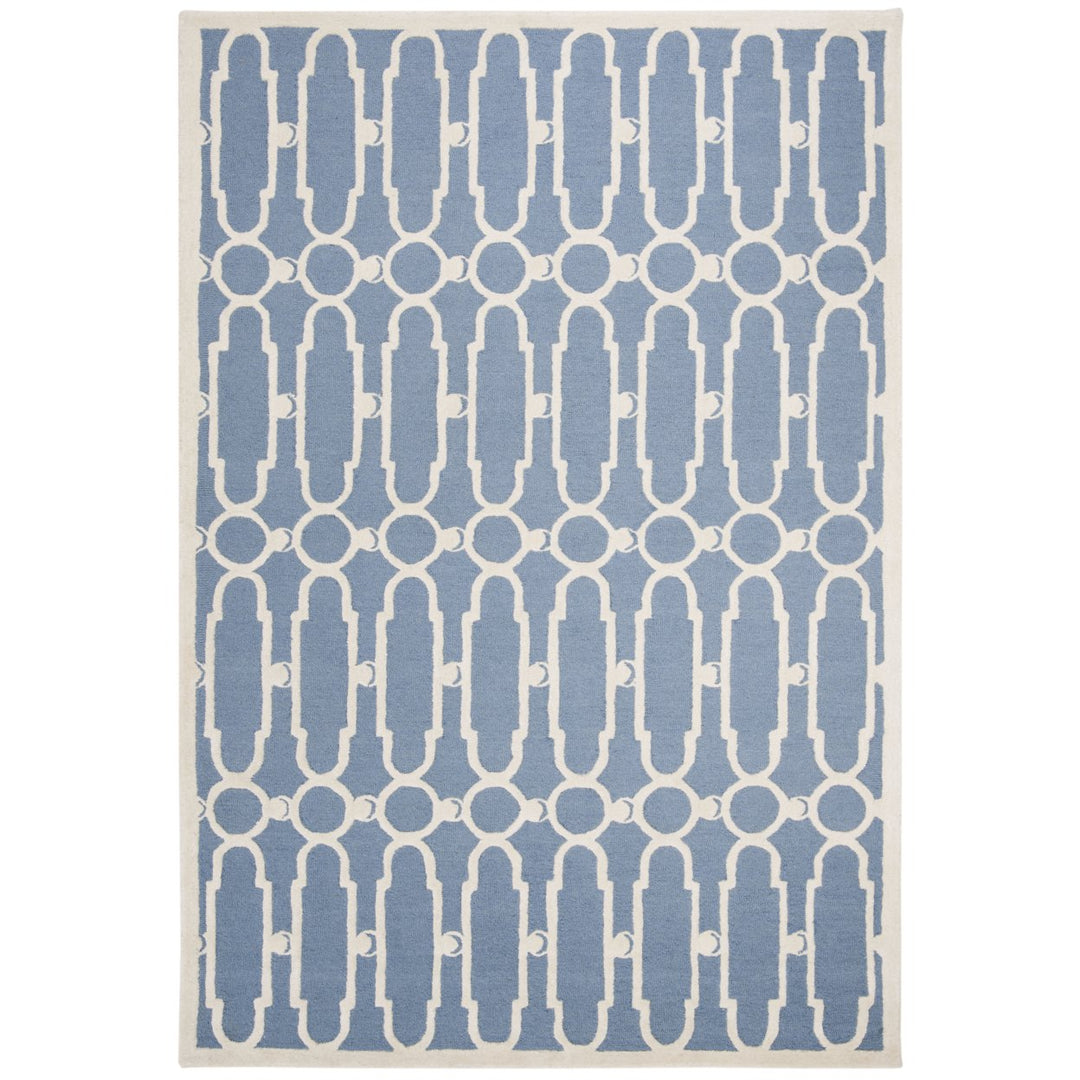 SAFAVIEH Bella BEL137A Handmade Blue / Ivory Rug Image 10