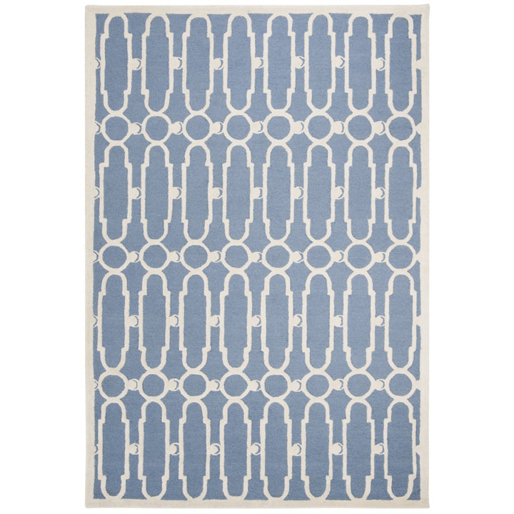 SAFAVIEH Bella BEL137A Handmade Blue / Ivory Rug Image 10