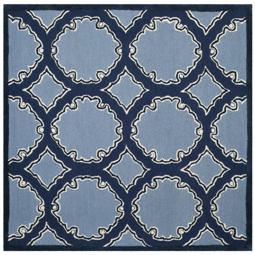 SAFAVIEH Bella Collection BEL139B Handmade Navy/Blue Rug Image 6