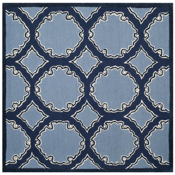 SAFAVIEH Bella Collection BEL139B Handmade Navy/Blue Rug Image 1