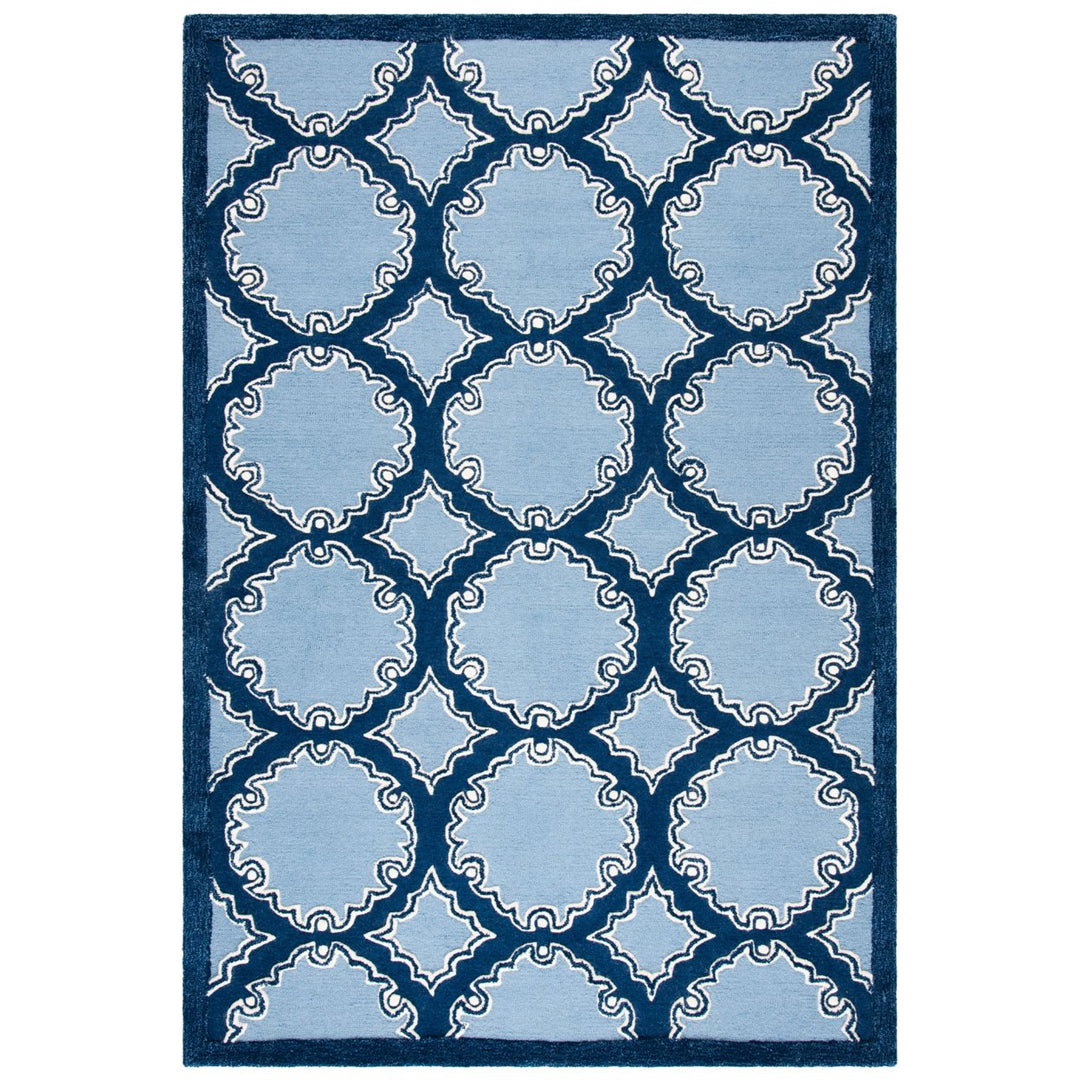 SAFAVIEH Bella Collection BEL139B Handmade Navy/Blue Rug Image 9