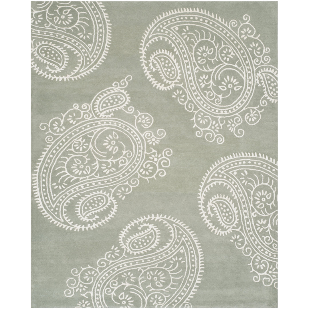 SAFAVIEH Bella BEL153A Handmade Grey / Ivory Rug Image 1