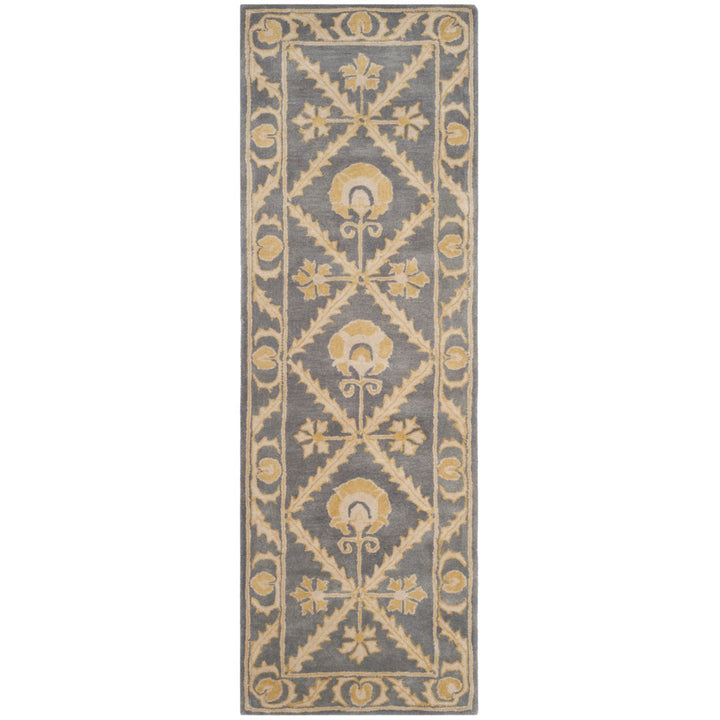 SAFAVIEH Bella Collection BEL152A Handmade Blue/Gold Rug Image 1