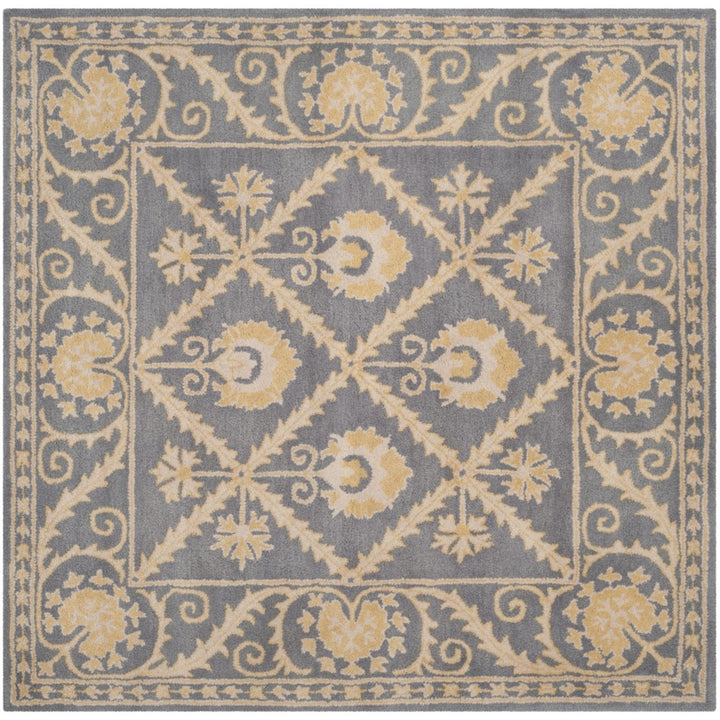 SAFAVIEH Bella Collection BEL152A Handmade Blue/Gold Rug Image 1