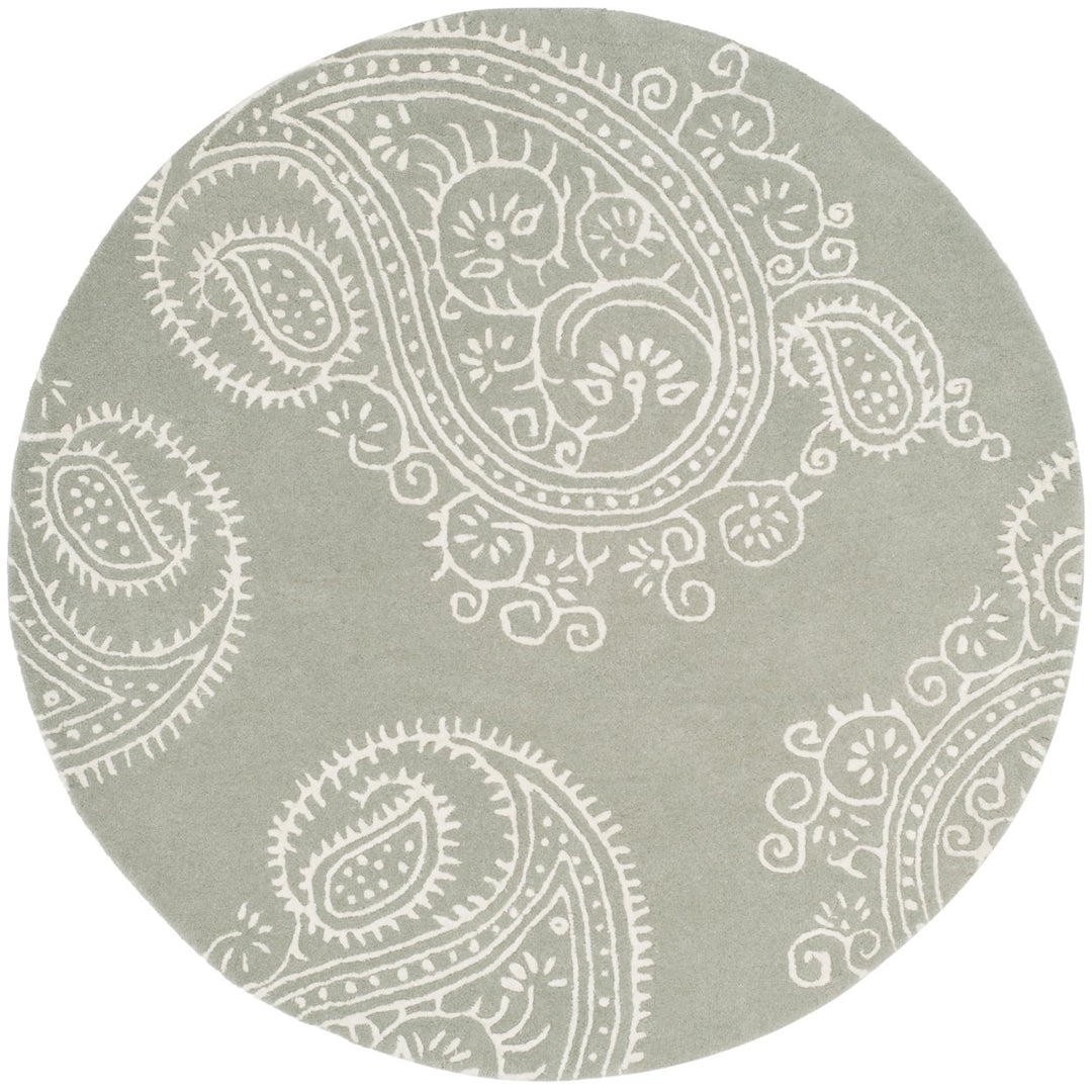 SAFAVIEH Bella BEL153A Handmade Grey / Ivory Rug Image 1