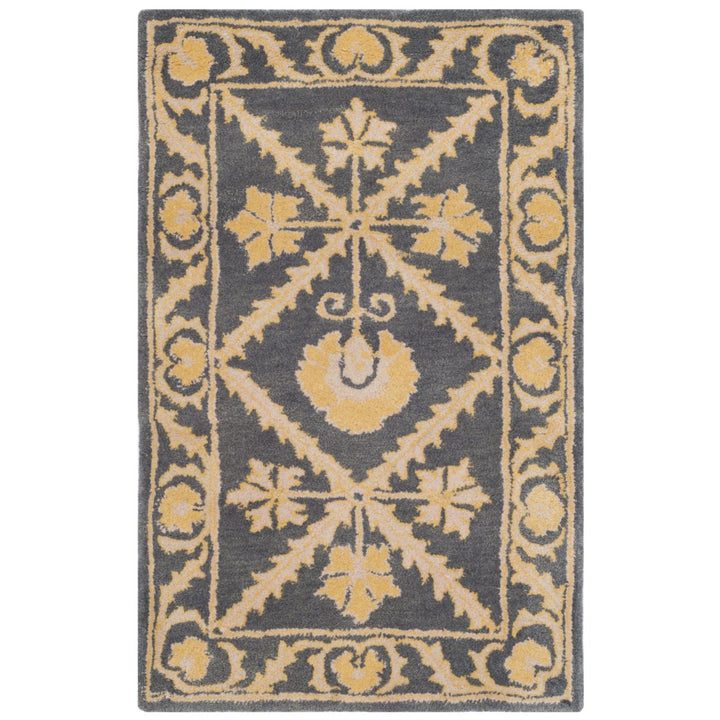 SAFAVIEH Bella Collection BEL152A Handmade Blue/Gold Rug Image 8