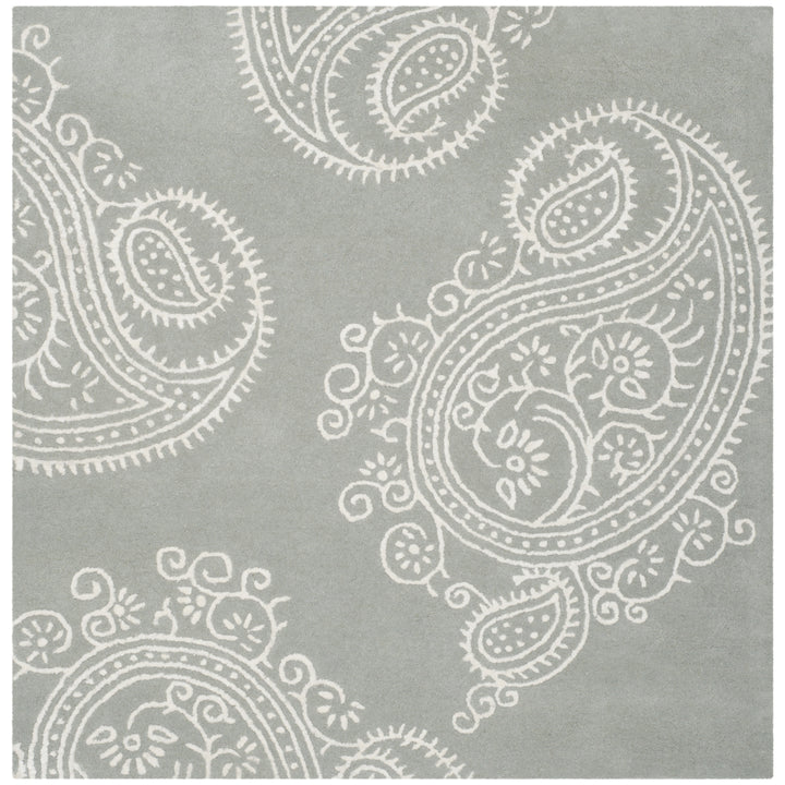 SAFAVIEH Bella BEL153A Handmade Grey / Ivory Rug Image 5