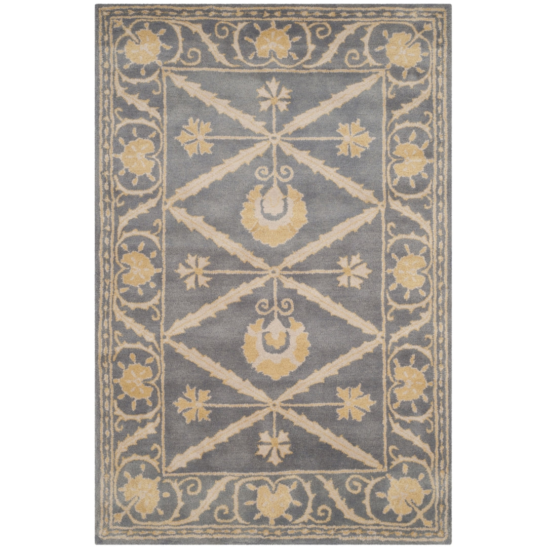 SAFAVIEH Bella Collection BEL152A Handmade Blue/Gold Rug Image 9