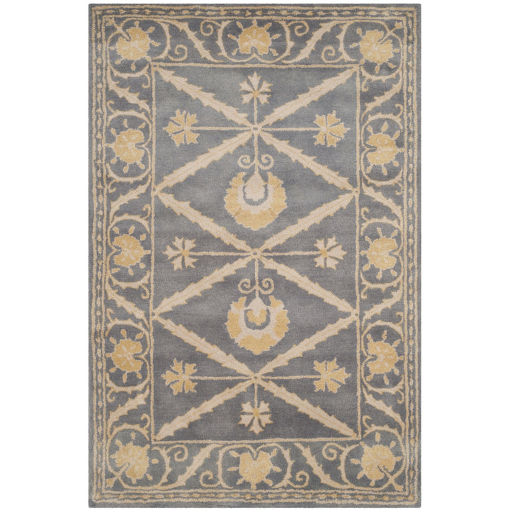 SAFAVIEH Bella Collection BEL152A Handmade Blue/Gold Rug Image 9