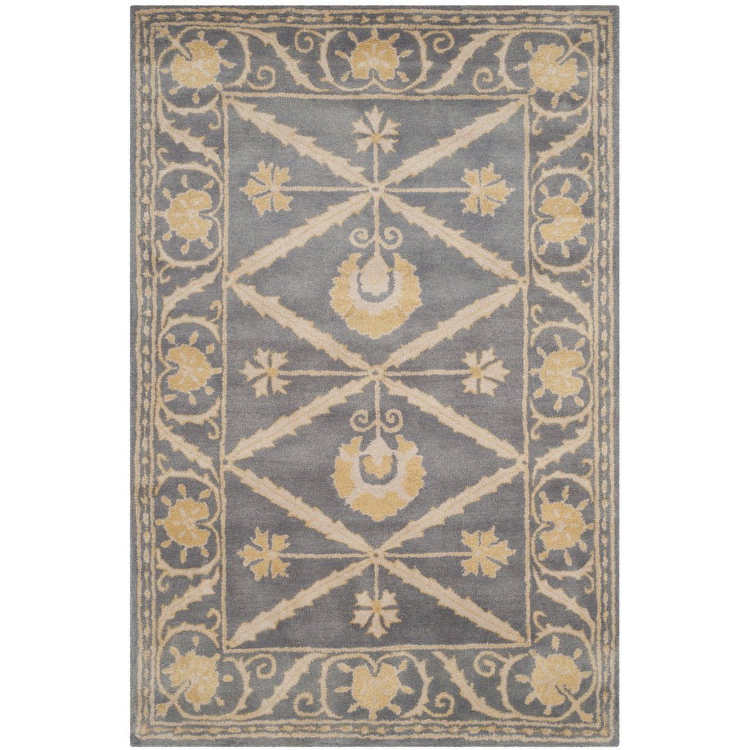 SAFAVIEH Bella Collection BEL152A Handmade Blue/Gold Rug Image 1