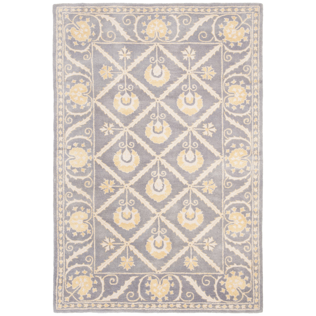 SAFAVIEH Bella Collection BEL152A Handmade Blue/Gold Rug Image 10