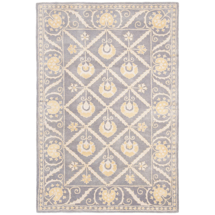 SAFAVIEH Bella Collection BEL152A Handmade Blue/Gold Rug Image 1