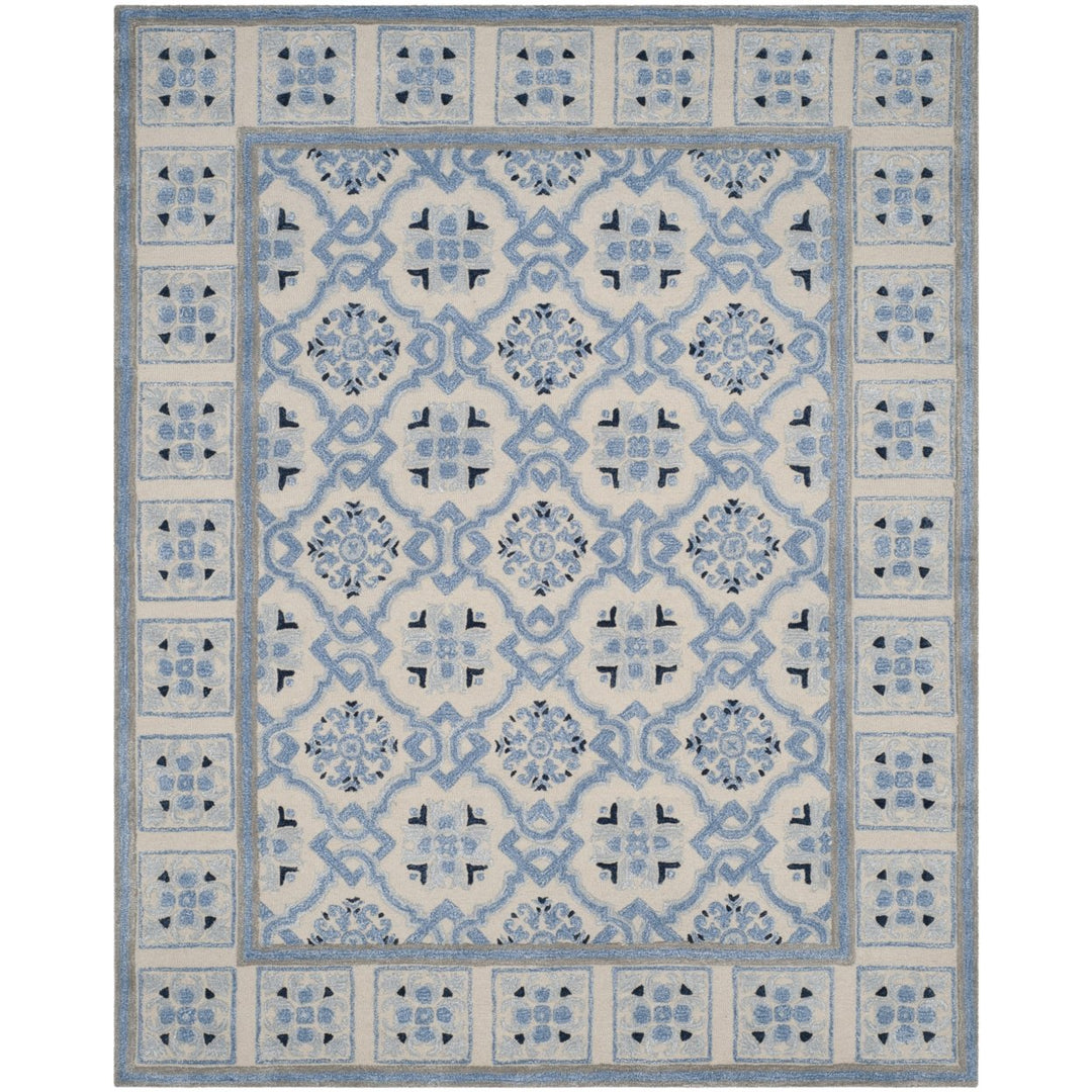 SAFAVIEH Bella BEL155A Handmade Ivory / Blue Rug Image 1