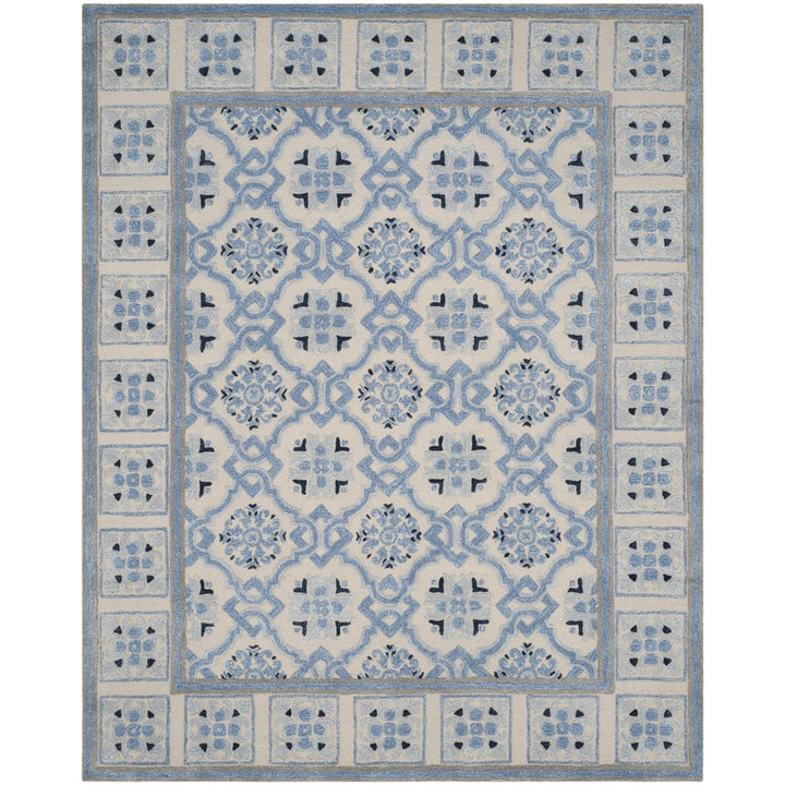 SAFAVIEH Bella BEL155A Handmade Ivory / Blue Rug Image 1