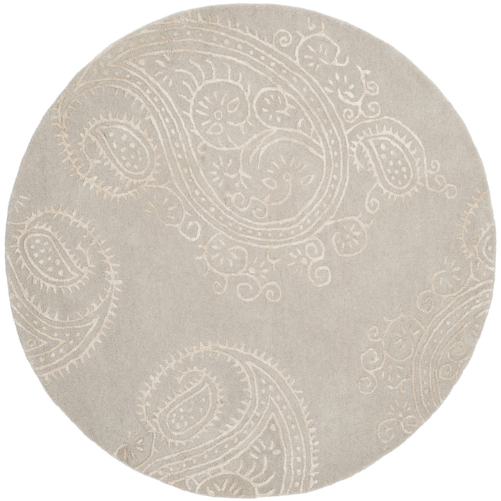 SAFAVIEH Bella BEL153C Handmade Silver / Beige Rug Image 4