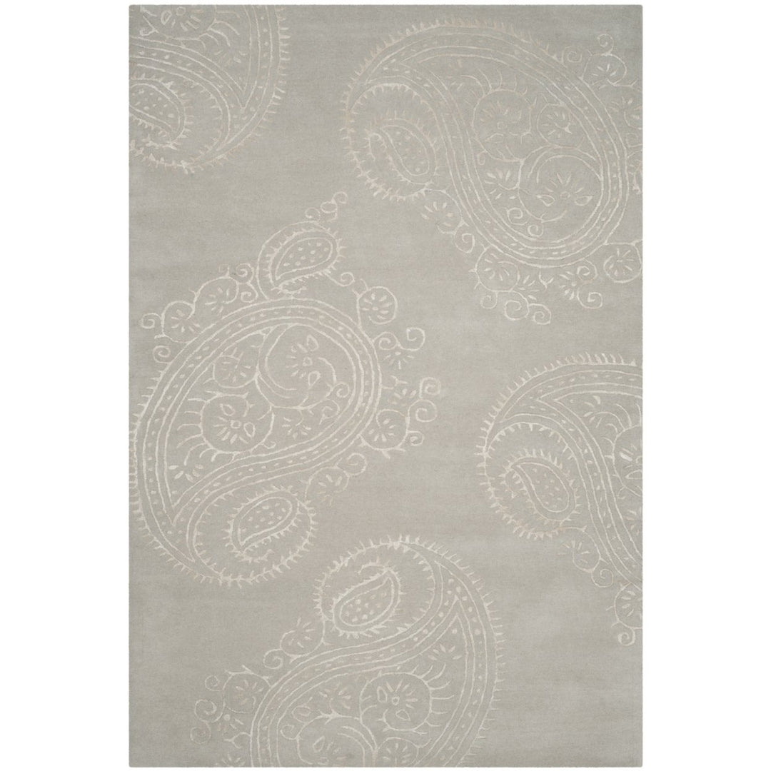 SAFAVIEH Bella BEL153C Handmade Silver / Beige Rug Image 10