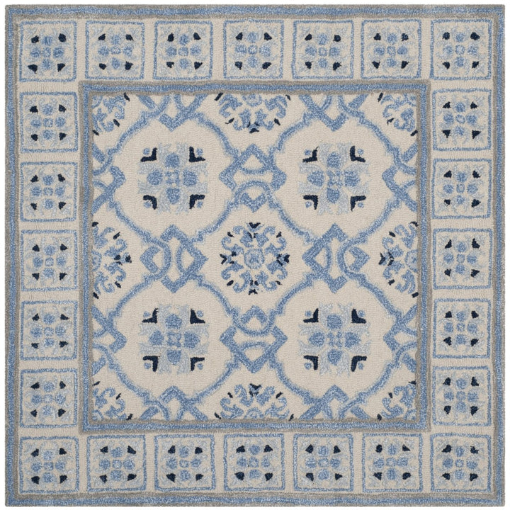 SAFAVIEH Bella BEL155A Handmade Ivory / Blue Rug Image 9