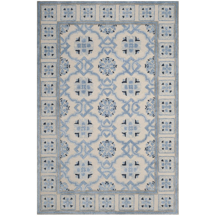 SAFAVIEH Bella BEL155A Handmade Ivory / Blue Rug Image 11