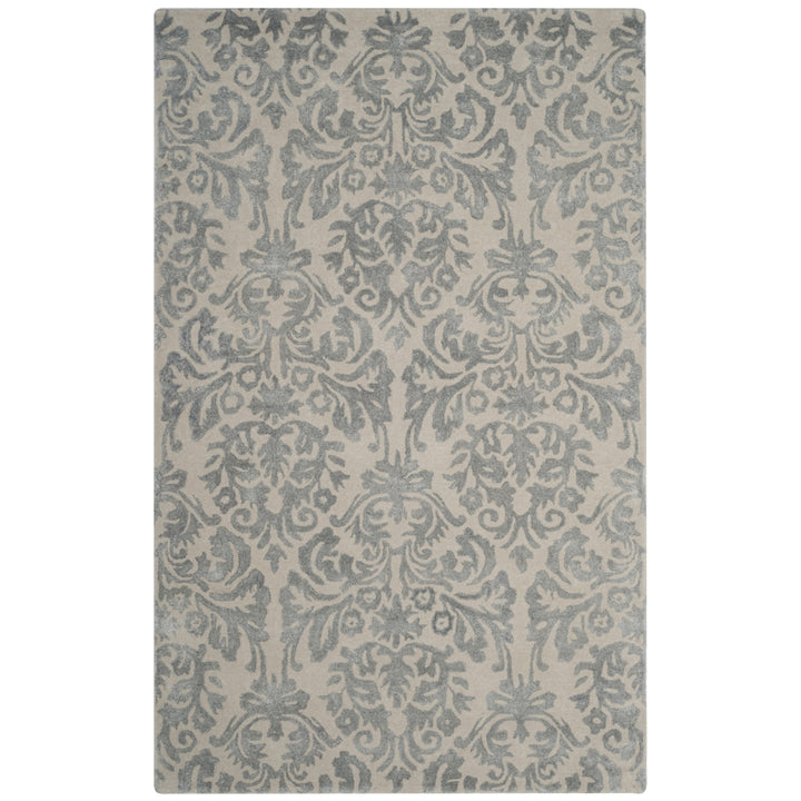 SAFAVIEH Bella BEL156A Handmade Ivory / Silver Rug Image 10