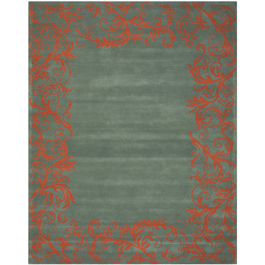 SAFAVIEH Bella BEL350A Handmade Blue / Coral Rug Image 1