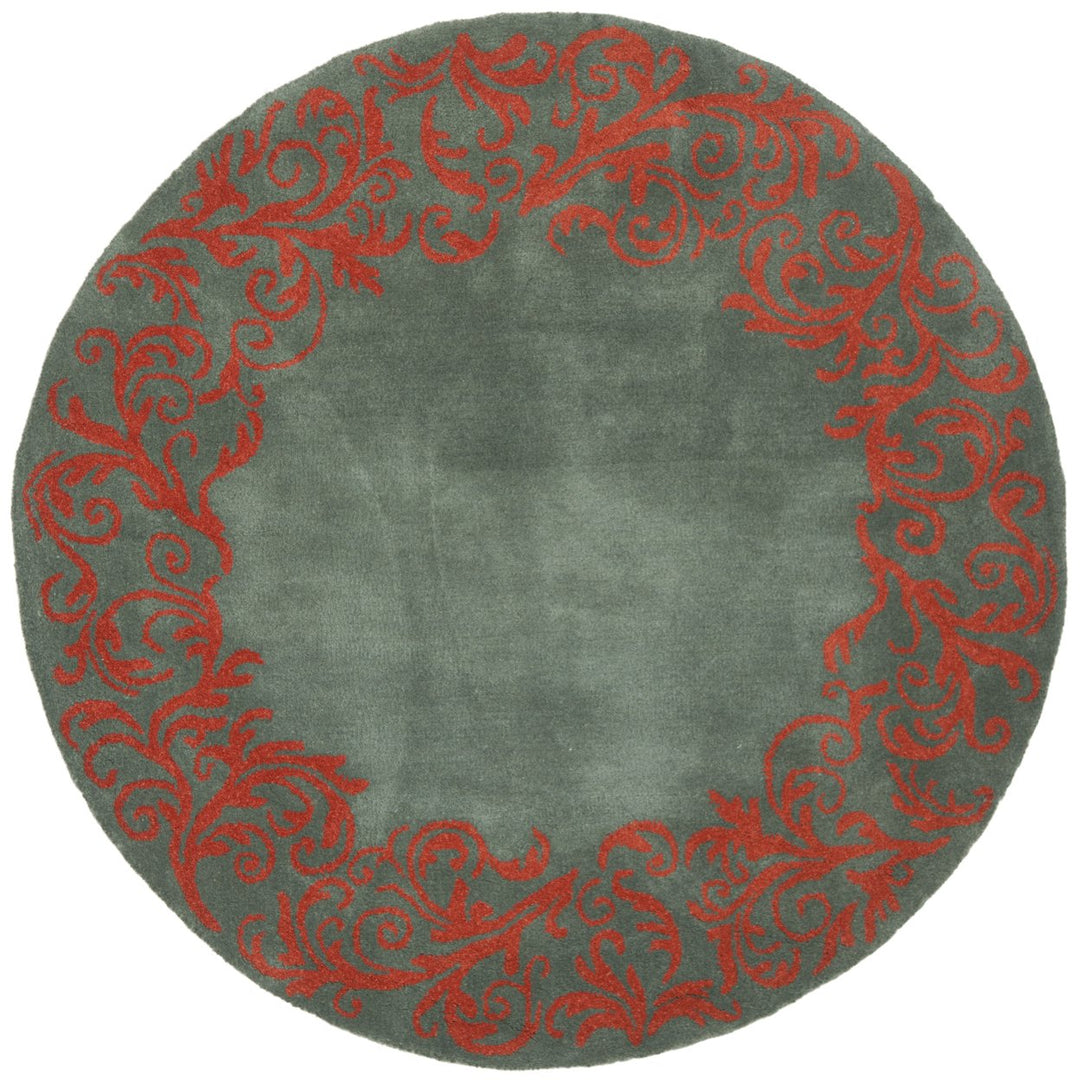 SAFAVIEH Bella BEL350A Handmade Blue / Coral Rug Image 4