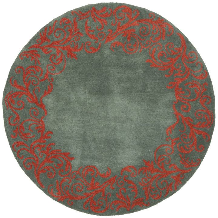 SAFAVIEH Bella BEL350A Handmade Blue / Coral Rug Image 1