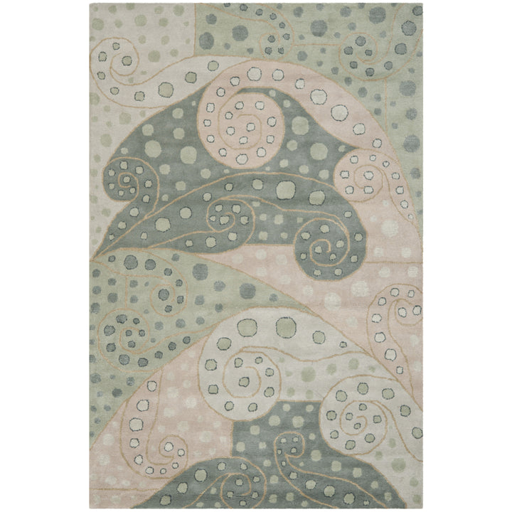 SAFAVIEH Bella BEL221A Handmade Sage / Multi Rug Image 9