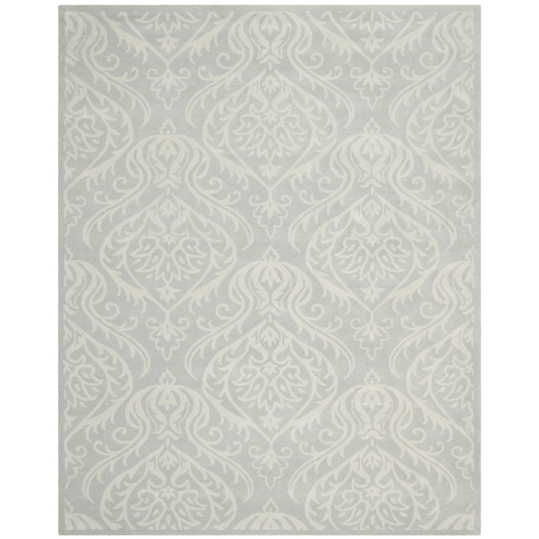 SAFAVIEH Bella BEL445A Handmade Silver / Ivory Rug Image 1