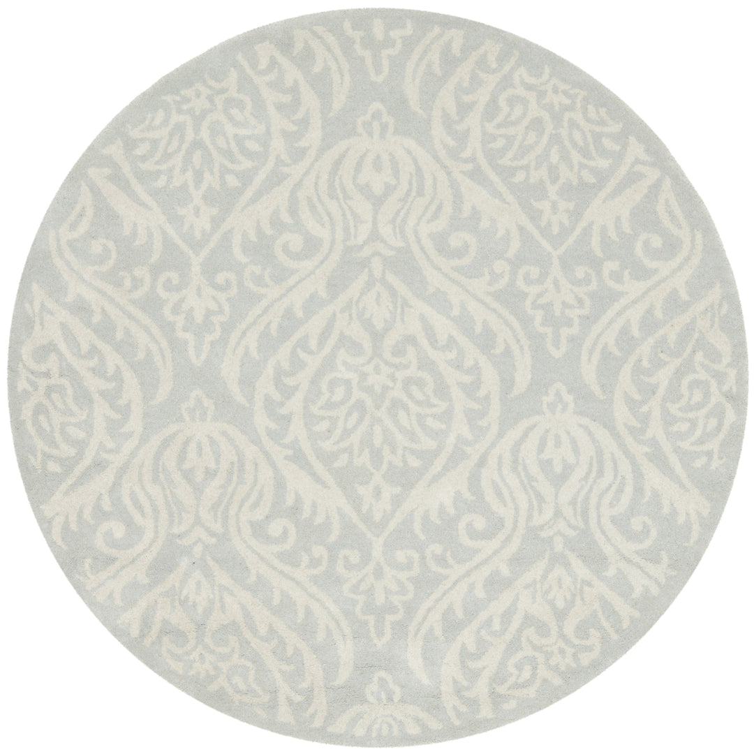 SAFAVIEH Bella BEL445A Handmade Silver / Ivory Rug Image 4