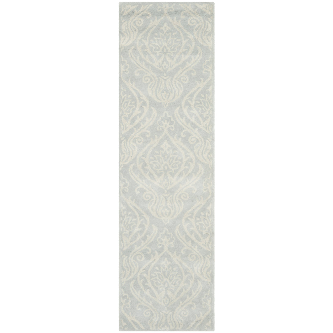 SAFAVIEH Bella BEL445A Handmade Silver / Ivory Rug Image 5