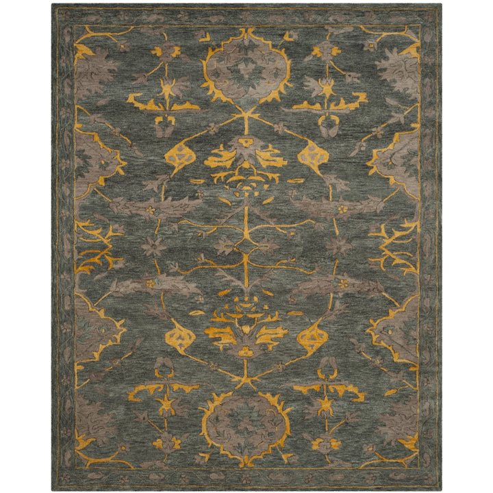 SAFAVIEH Bella BEL671A Handmade Blue Grey / Gold Rug Image 1