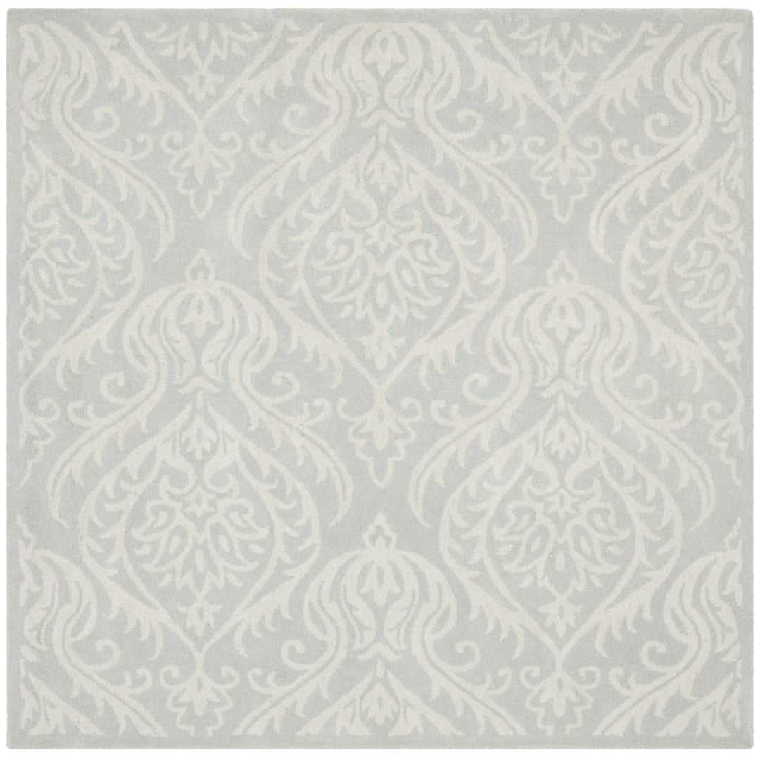 SAFAVIEH Bella BEL445A Handmade Silver / Ivory Rug Image 6