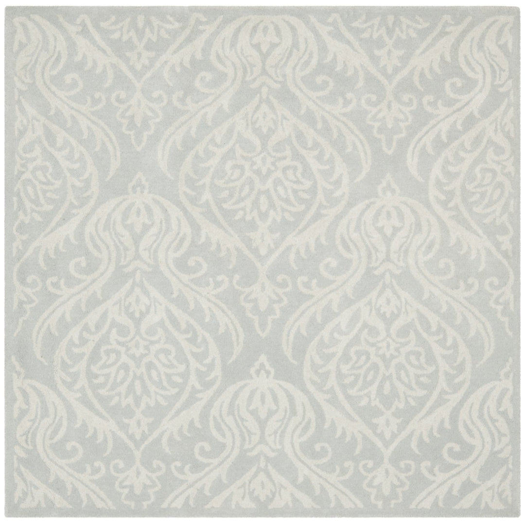 SAFAVIEH Bella BEL445A Handmade Silver / Ivory Rug Image 1